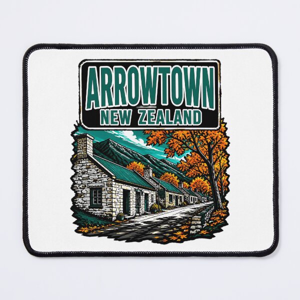 Item preview, Arrowtown New Zealand Vintage Travel Tourism designed and sold by TravelersGems.