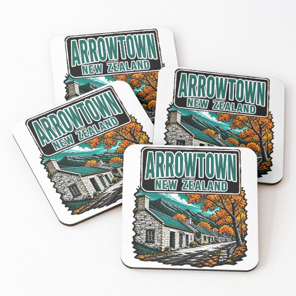 Item preview, Arrowtown New Zealand Vintage Travel Tourism designed and sold by TravelersGems.