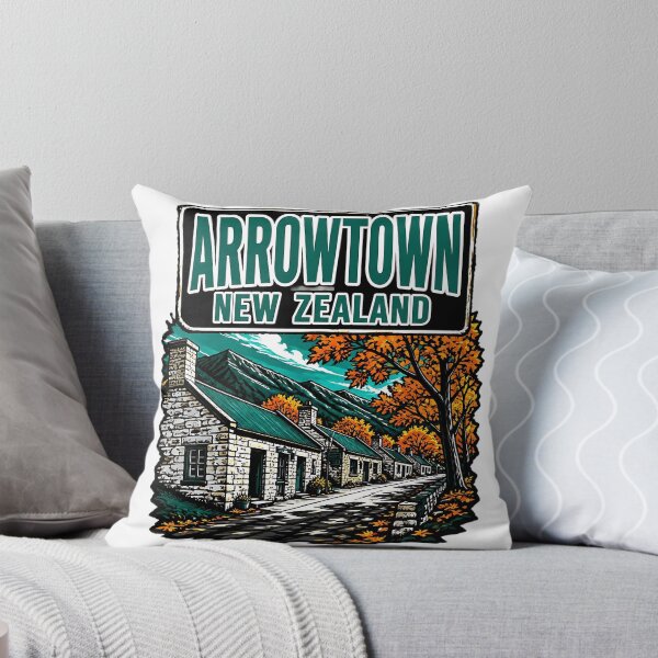 Item preview, Arrowtown New Zealand Vintage Travel Tourism designed and sold by TravelersGems.