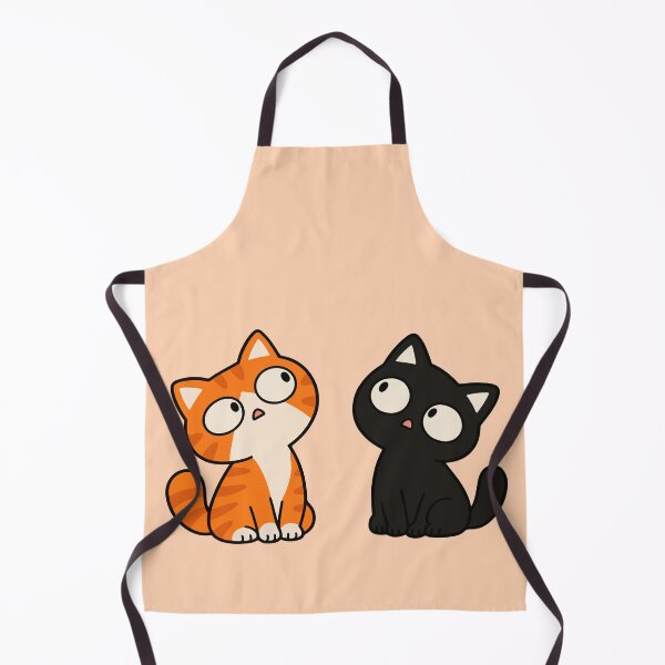 Item preview, Two Curious Cats Orange Tabby and Black Cat designed and sold by MewMade.