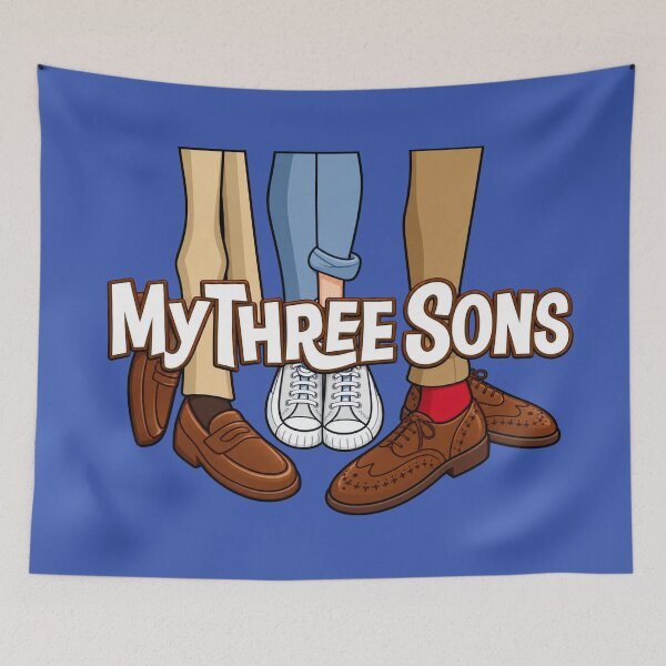 Item preview, My Three Sons - Classic TV Show Inspired Retro Logo designed and sold by Deviant Logic Design.