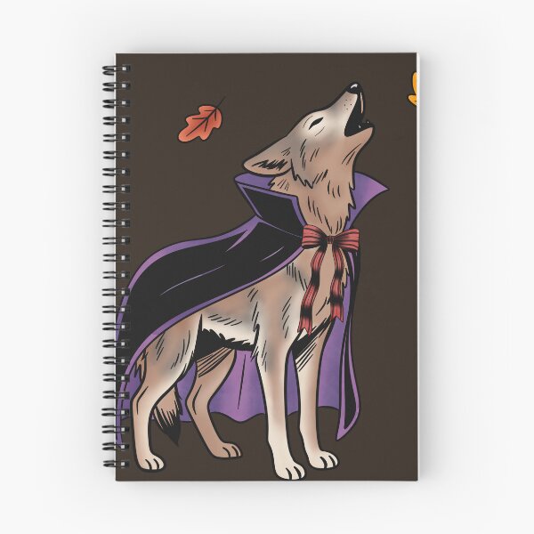 Item preview, Howling Coyote in Vampire Cape Sticker, Texas Wildlife Halloween Art designed and sold by Ink & Kind Studio.