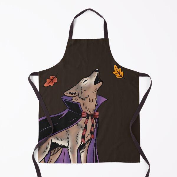 Item preview, Howling Coyote in Vampire Cape Sticker, Texas Wildlife Halloween Art designed and sold by Ink & Kind Studio.