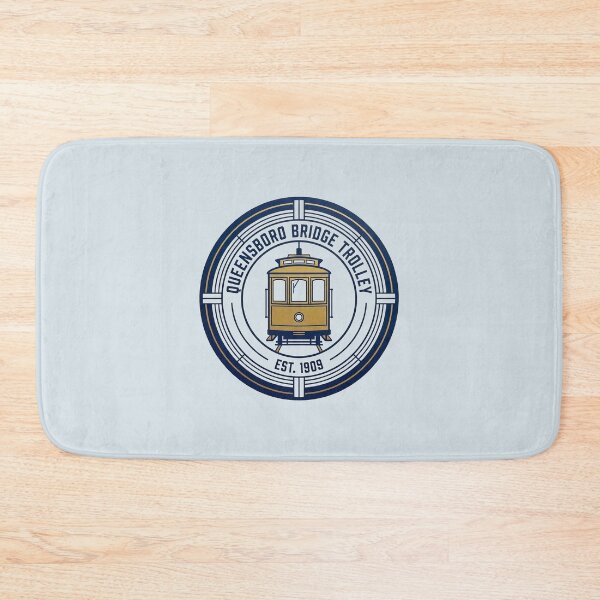 Item preview, Queensboro Bridge Trolley 1909 Vintage Gold NYC Crest Graphic designed and sold by KiwiRider.