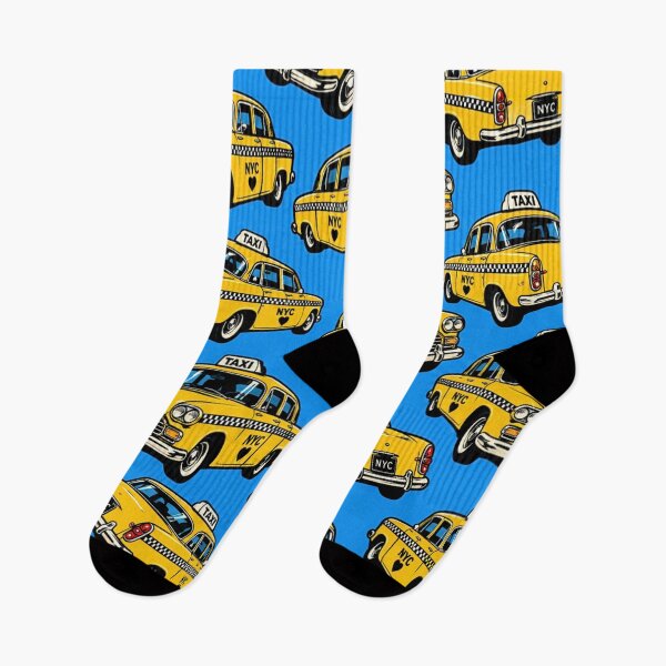 Item preview, NYC Yellow Taxi Pattern | New York City Cab Retro Pop Art Print designed and sold by TheStephanieRome.