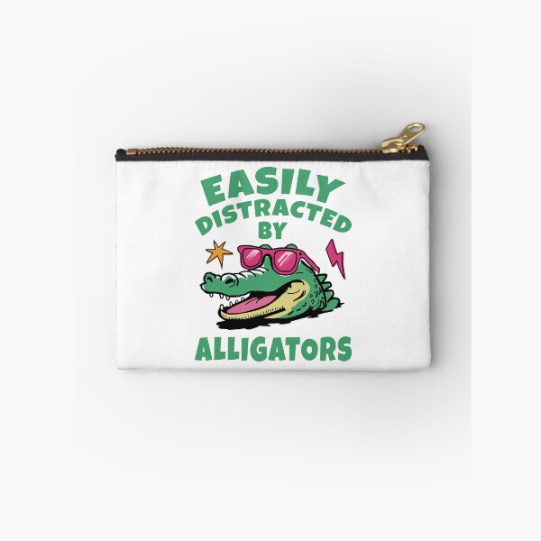 Item preview, Easily Distracted By Alligators - 90s Retro Gator Head designed and sold by Dmetalx Art Apparel.