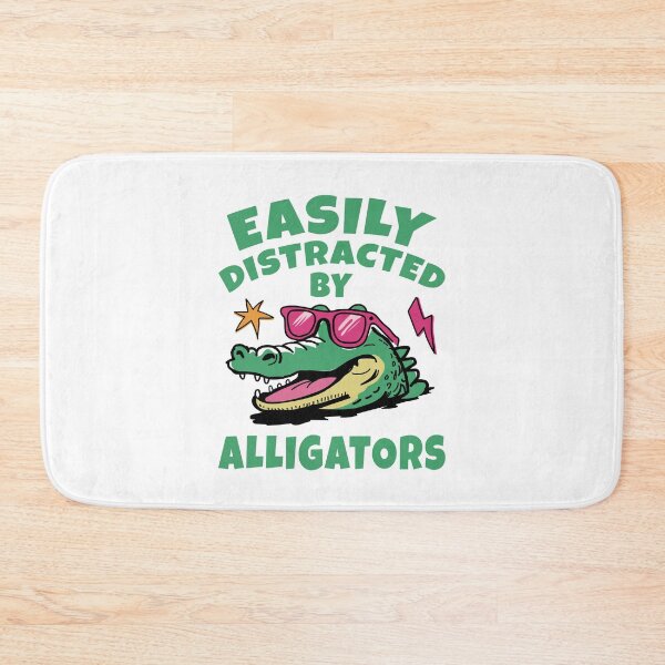 Item preview, Easily Distracted By Alligators - 90s Retro Gator Head designed and sold by Dmetalx Art Apparel.