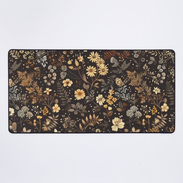 Item preview, Moody Dark Academia Botanical Pattern Vintage Autumn Wildflowers designed and sold by scicilysimonee.