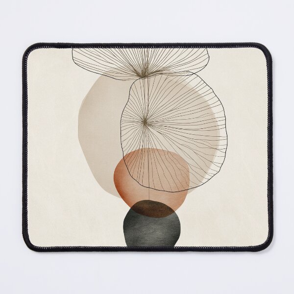 Item preview, Wabi sabi and japandi inspired abstract herbal elements designed and sold by filigreedigital.
