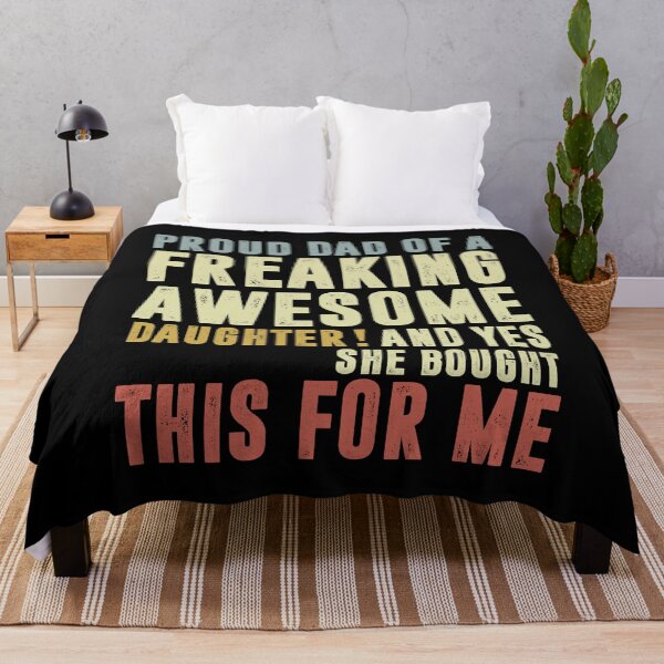 Item preview, Proud Dad of a Freaking Awesome Daughter, Funny Dad Gift designed and sold by CloudyPress.