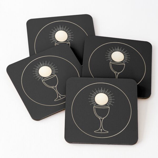 Item preview, Elegant Gold First Communion Eucharist Chalice designed and sold by MantoSagrado.