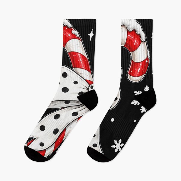 Item preview, Christmas Candy Cane Coquette Bow Snowflakes designed and sold by GenioFin.