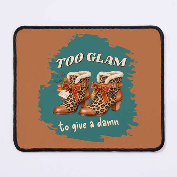 Item preview, Too Glam To Give A Damn - Leopard Print Autumn Boots designed and sold by TatyanaArt.