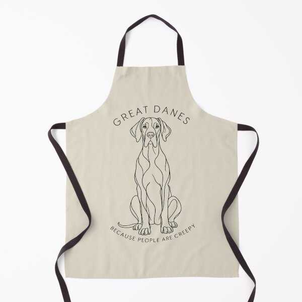 Item preview, Great Danes Because People Are Creepy Minimal Line Art designed and sold by AmiGraph.