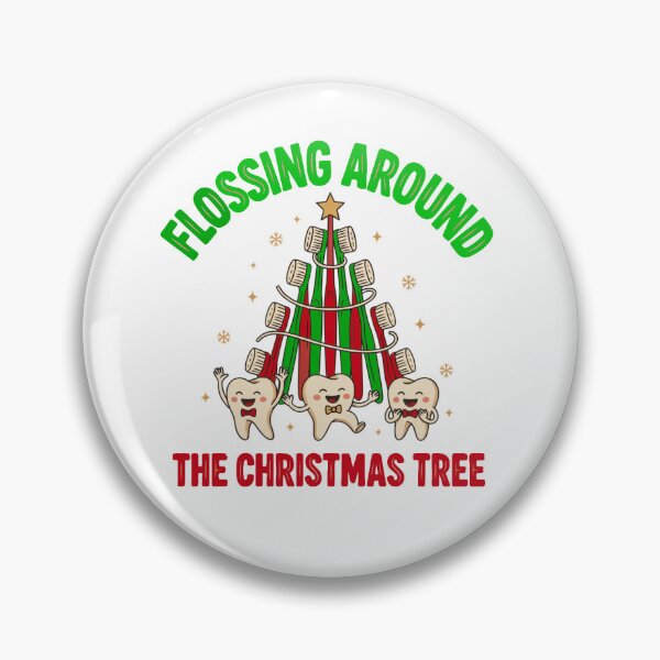 Item preview, Flossing Around the Christmas Tree – Funny Dental Christmas designed and sold by Nzgiftsandmore.