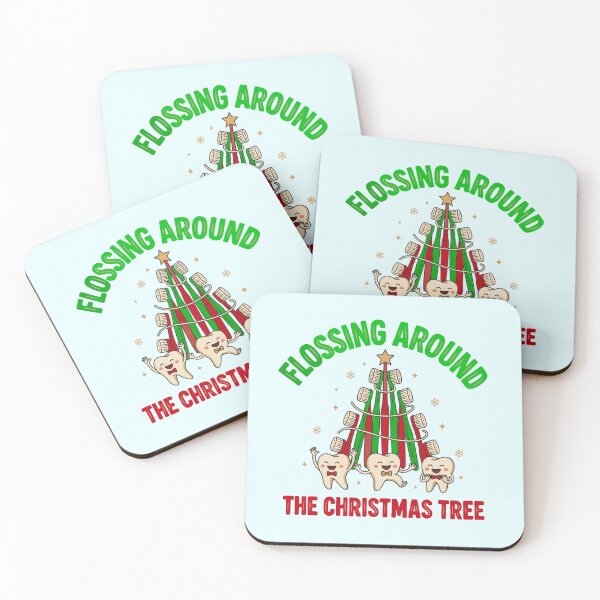 Item preview, Flossing Around the Christmas Tree – Funny Dental Christmas designed and sold by Nzgiftsandmore.
