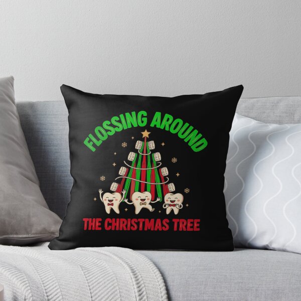 Item preview, Flossing Around the Christmas Tree – Funny Dental Christmas designed and sold by Nzgiftsandmore.