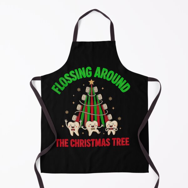 Item preview, Flossing Around the Christmas Tree – Funny Dental Christmas designed and sold by Nzgiftsandmore.