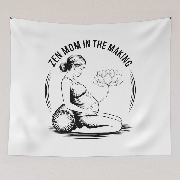Item preview, Zen Mom In The Making Vintage Engraving Piece designed and sold by 108stillness.
