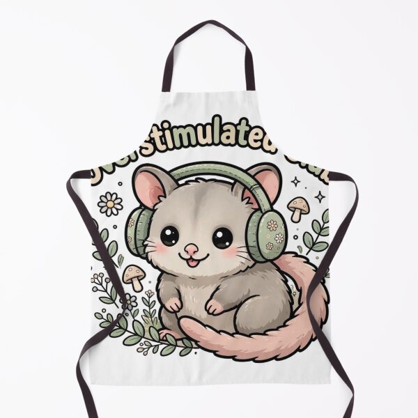 Item preview, Overstimulated Club - Cute Opossum designed and sold by DkSpirit.
