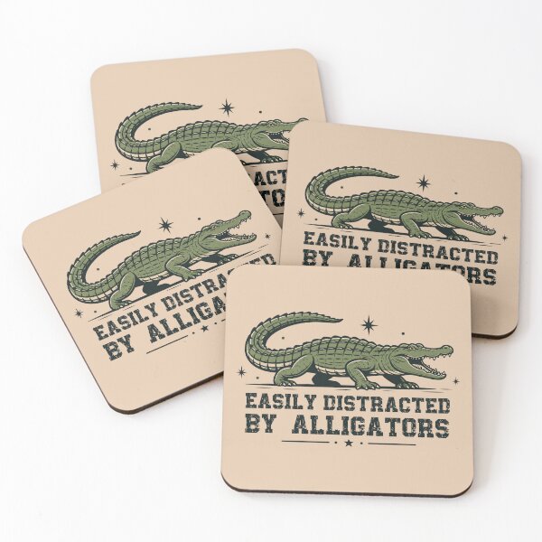 Item preview, Easily Distracted By Alligators - Vintage Retro Gator designed and sold by Dmetalx Art Apparel.