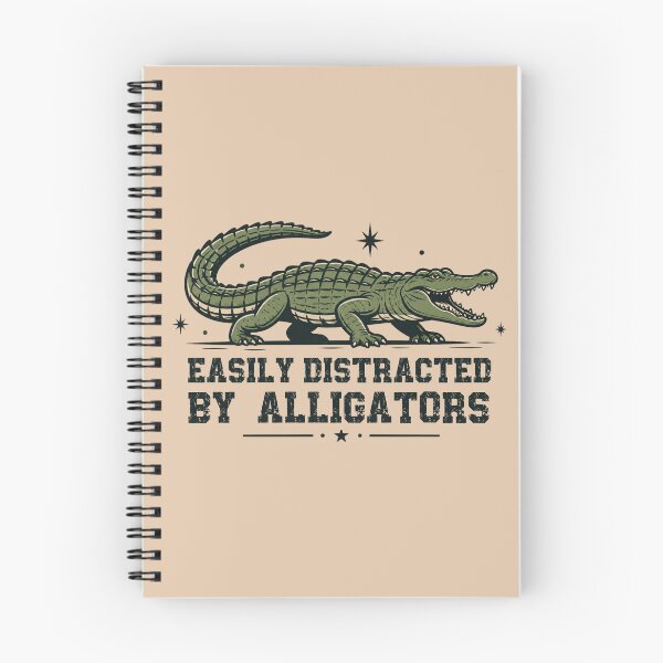 Item preview, Easily Distracted By Alligators - Vintage Retro Gator designed and sold by Dmetalx Art Apparel.