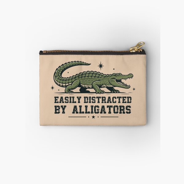 Item preview, Easily Distracted By Alligators - Vintage Retro Gator designed and sold by Dmetalx Art Apparel.