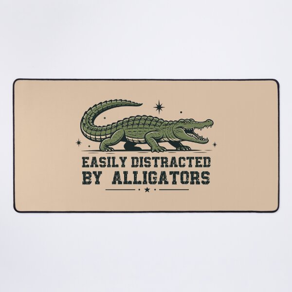 Item preview, Easily Distracted By Alligators - Vintage Retro Gator designed and sold by Dmetalx Art Apparel.