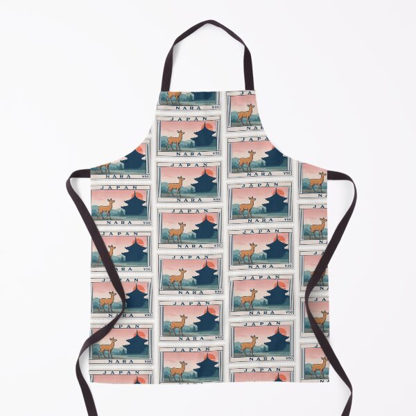 Item preview, Vintage Nara Japan Postage Stamp Deer Temple Vector designed and sold by Shutter-Dragon.