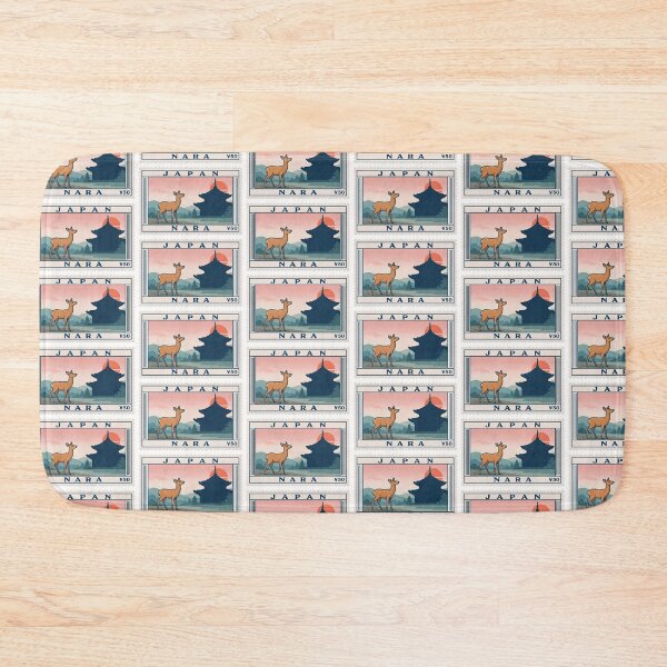 Item preview, Vintage Nara Japan Postage Stamp Deer Temple Vector designed and sold by Shutter-Dragon.