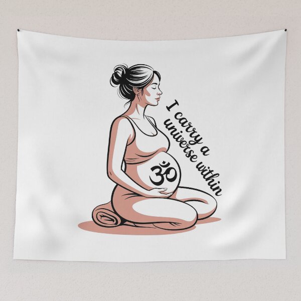 Item preview, I Carry A Universe Within Peach Om Piece designed and sold by 108stillness.