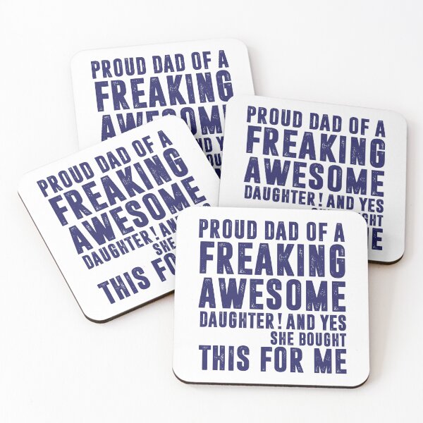 Item preview, Proud Dad of a Freaking Awesome Daughter, Funny Dad Gift designed and sold by CloudyPress.