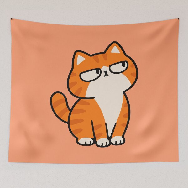 Item preview, Unimpressed Orange Tabby Cat designed and sold by MewMade.