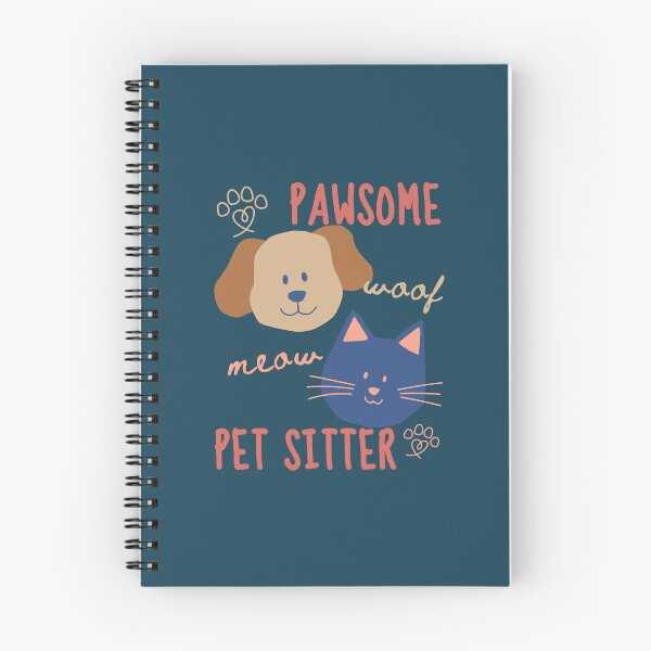 Item preview, Pawsome Pet Sitter, Cat dog Nanny, Woof, Meow, Paw Print, Gift for Pet Sitter, Love Cats Dogs Animals designed and sold by Forevermore.