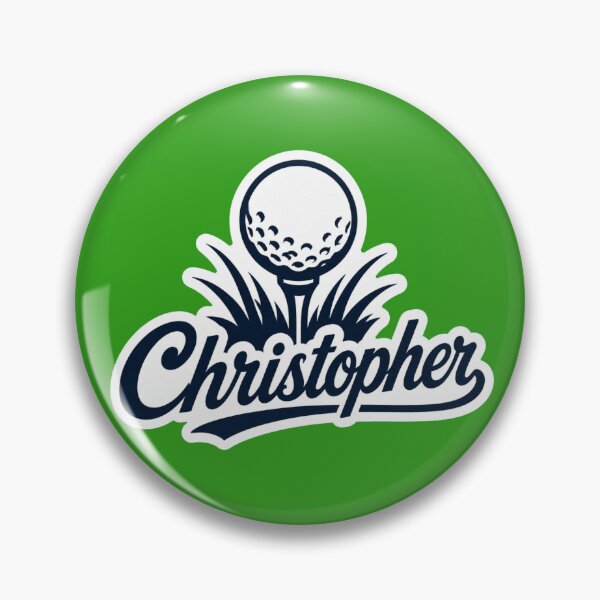 Item preview, Christopher golf name Art designed and sold by The Digital Compass.