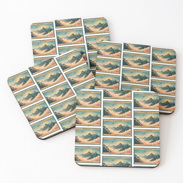 Item preview, Vintage Huangshan China Postage Stamp Yellow Mountain Vector designed and sold by Shutter-Dragon.