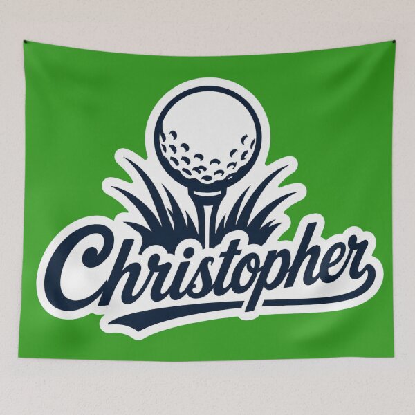 Item preview, Christopher golf name Art designed and sold by The Digital Compass.