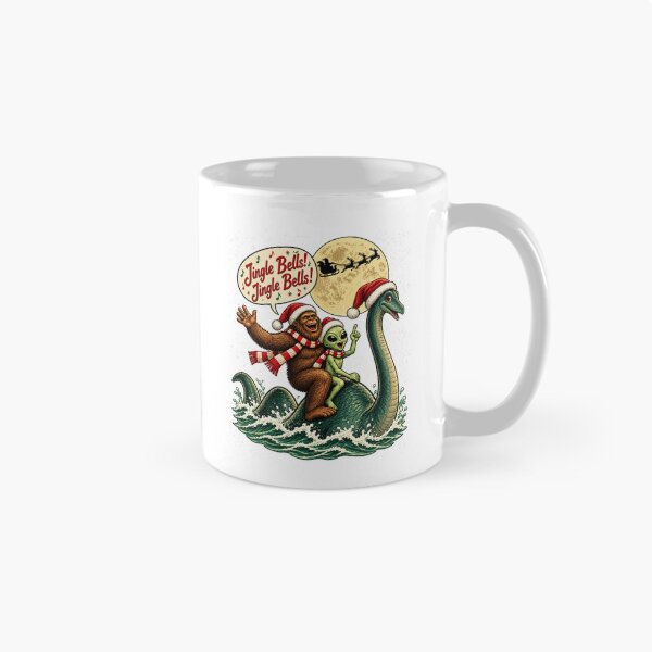 Item preview, Cryptid Christmas Jingle Bells Santa designed and sold by SpEnMa-Holidays.