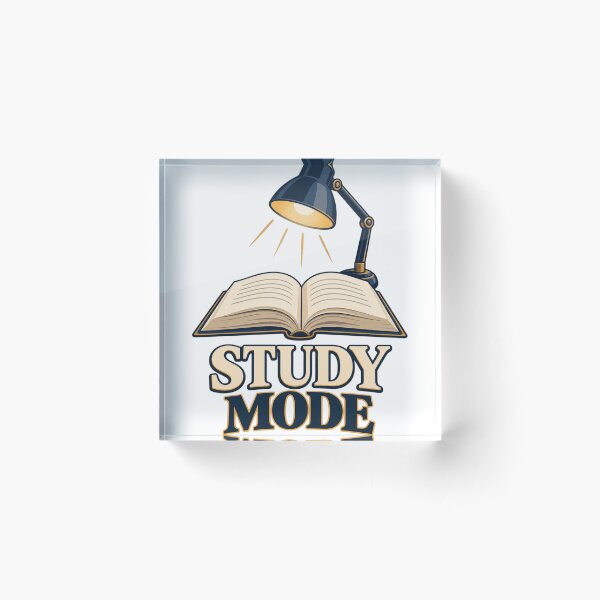 Item preview, Study Mode Book & Desk Lamp – Student Study Motivation Design designed and sold by Print-Mingle01.