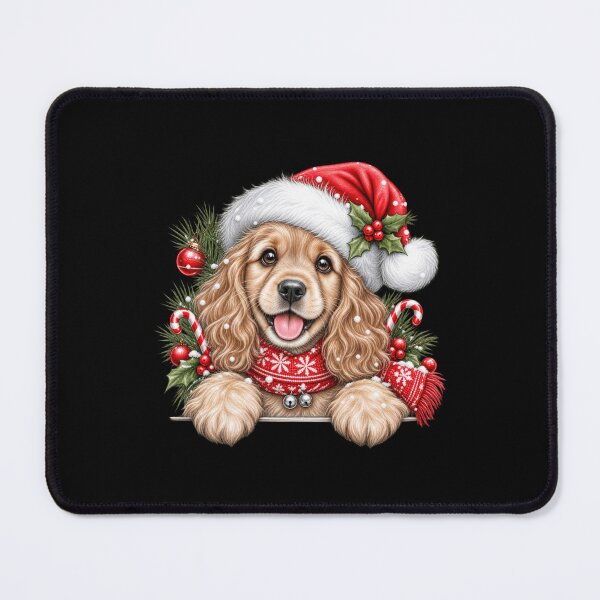 Item preview, English Cocker Spaniel Dog Christmas Santa Hat designed and sold by GenioFin.