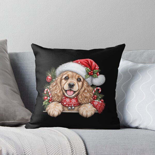 Item preview, English Cocker Spaniel Dog Christmas Santa Hat designed and sold by GenioFin.