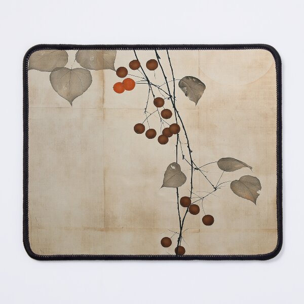 Item preview, Wabi sabi and japandi inspired leaves and berries designed and sold by filigreedigital.