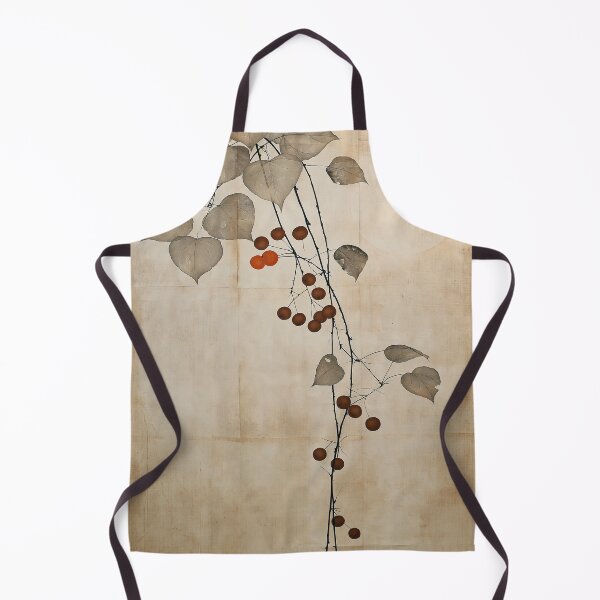 Item preview, Wabi sabi and japandi inspired leaves and berries designed and sold by filigreedigital.