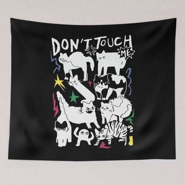 Item preview, Don't Touch Me - Cats designed and sold by KristiTaylorArt.