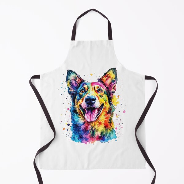 Item preview, Happy Dog Colorful Watercolor designed and sold by AurossaDesign.