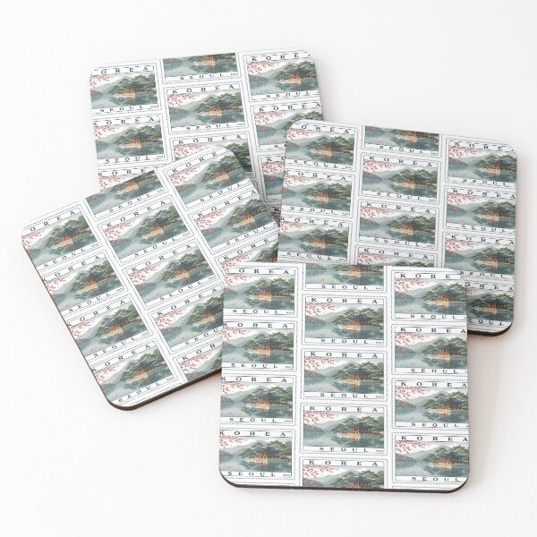 Item preview, Vintage Seoul Korea Postage Stamp Palace Pavilion Vector designed and sold by Shutter-Dragon.
