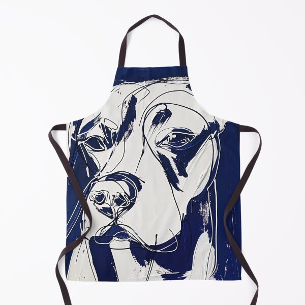 Item preview, Dog - Blue Abstract Art designed and sold by shadow-bloom.