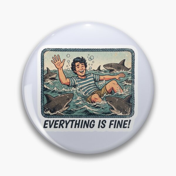 Item preview, Everything Is Fine Swimming With Shark designed and sold by Yassinos-Alpha.
