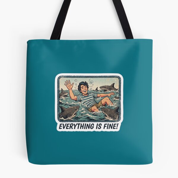 Item preview, Everything Is Fine Swimming With Shark designed and sold by Yassinos-Alpha.