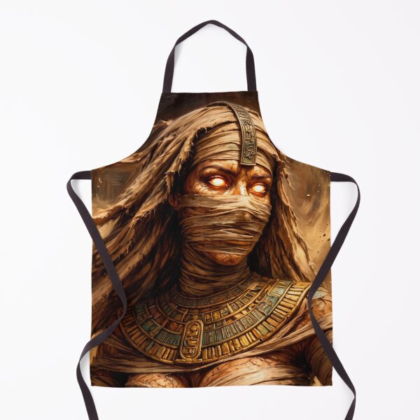 Item preview, Mystical Egyptian Mummy Queen in Ancient Tomb – Fantasy Portrait Art designed and sold by VALKYRAART53.